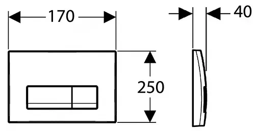 Клавиша смыва для унитаза Aquatek KDI-0000003 белый глянцевый Клавиша смыва для унитаза Aquatek KDI-0000003 белый глянцевый