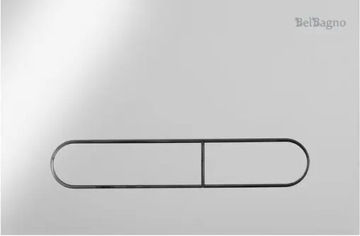 Комплект 5 в 1 BelBagno Due BB3103CHR/SC/BB002-80/BB005-PR-CHROME с кнопкой хром глянцевый