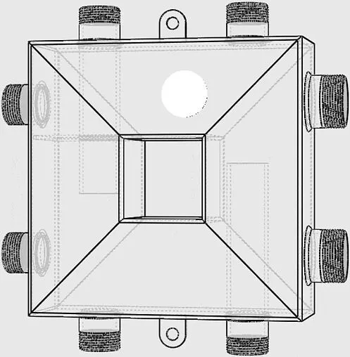 Распределительный коллектор 3 контура с гидрострелкой 1¼&quot;н x 1&quot;н Север-Компакт 1925026