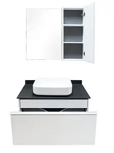 Тумба-умывальник подвесная Comforty Милан 90 белый/антрацит 00-00003824CF Тумба-умывальник подвесная Comforty Милан 90 белый/антрацит 00-00003824CF, 4