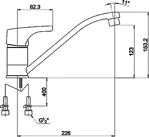 Смеситель для кухни Timo Uta хром 0093F chrome, 2
