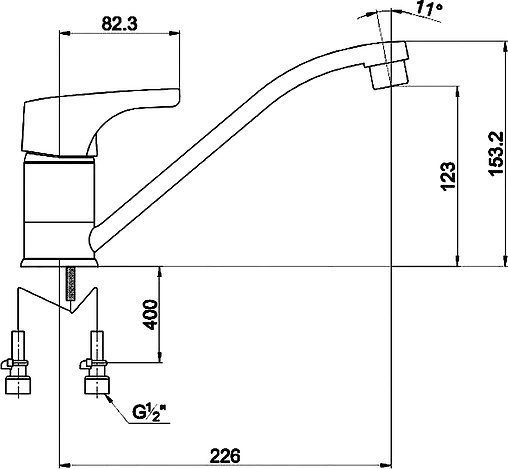 Смеситель для кухни Timo Uta хром 0093F chrome