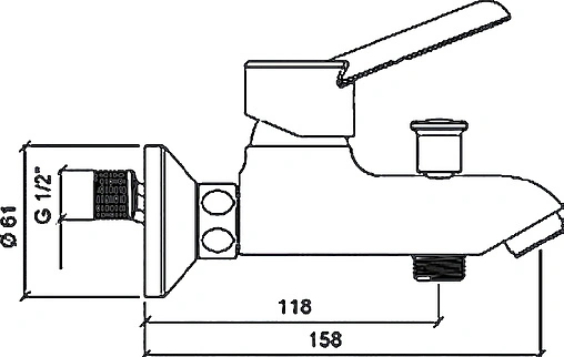 Смеситель для ванны VitrA Punto Viva хром A41045