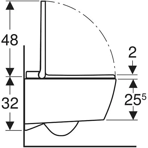 Умный унитаз-биде подвесной безободковый Geberit AquaClean Sela белый 146.250.21.1