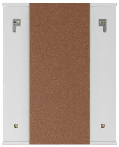 Шкаф-зеркало Айсберг Норма 2-55 L белый DA1609HZ