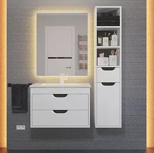 Тумба-умывальник подвесная Uperwood UPD Modul 65 белый с графитовыми вставками 3930205581 Тумба-умывальник подвесная Uperwood UPD Modul 65 белый с графитовыми вставками 3930205581, 5