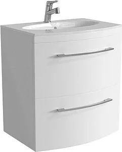 Тумба-умывальник подвесная Aquanet Лонг 60 белый глянец 00167119+НФ-00008062, 1