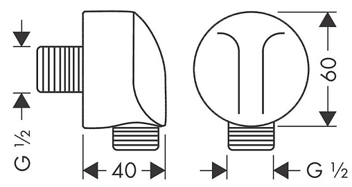 Шланговое подключение Hansgrohe FixFit Е чёрный матовый 27454670