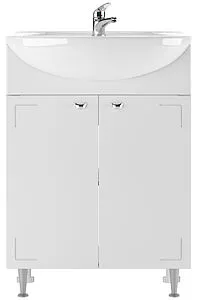 Тумба-умывальник напольный Айсберг Классик 60 белый DA1022T+4620008192772, 3