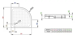 Поддон для душа Radaway Rodos A800 4P88155-03 Поддон для душа Radaway Rodos A800 4P88155-03, 3