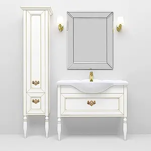 Шкаф-пенал напольный Roca America 40 L дуб молочный ZRU9302947, 3