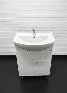 Тумба-умывальник напольный Айсберг Классик 60 белый DA1024T+4620008192772, 4