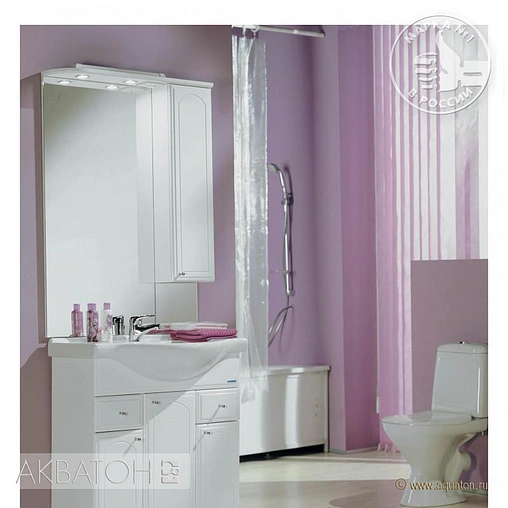 Тумба под умывальник напольная Aquaton Майами 75 белый 1A056501MM010