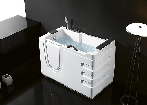 Ванна акриловая с гидромассажем Abber 130x70 L AB9000 B L