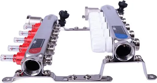 Группа коллекторная с расходомерами 5 отводов 1&quot;в/в x ¾&quot;ек FDV S1103C-2/5