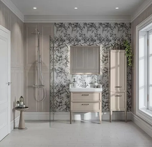 Шкаф-пенал Kerama Marazzi Pompei 43 камео бежевый PO.N.150\CAM