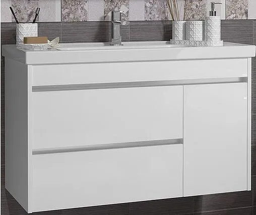 Тумба-умывальник подвесная Opadiris Фреш 100 белый 00-00007083+031400-u