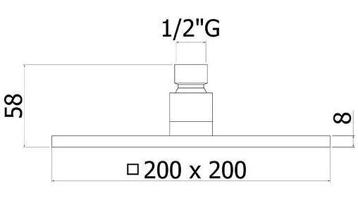 Лейка верхнего душа с настенным креплением Paffoni Syncro полированная сталь ZSOF075ST+ZSOF063ST