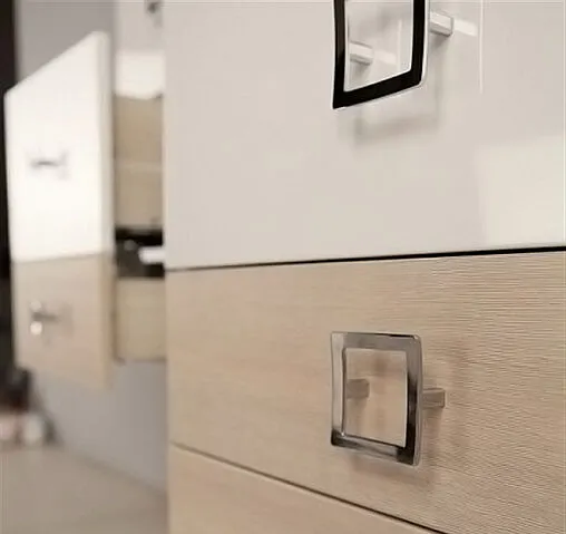 Шкаф-пенал подвесной Aquaton Стамбул 35 белый/сосна ларедо 1A127703ST590