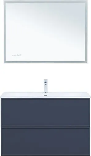 Тумба-умывальник Aquanet Арт 100 маренго 00313267+00318926