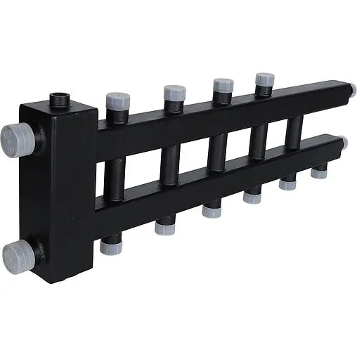 Распределительный коллектор 6 контуров с гидрострелкой 1½&quot;н x 1&quot;н Rommer RDG-0060-024036