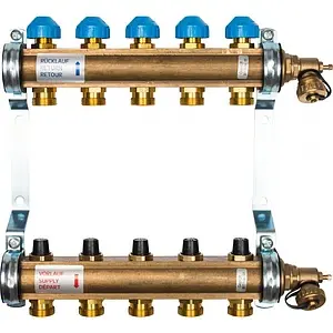 Группа коллекторная без расходомеров 5 отводов 1"в/в x ¾"ек Watts HKV 10004178 Группа коллекторная без расходомеров 5 отводов 1"в/в x ¾"ек Watts HKV 10004178, 1
