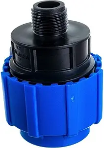 Муфта компрессионная переходная 32мм x ½"н ТПК-Аква 50033212 Муфта компрессионная переходная 32мм x ½"н ТПК-Аква 50033212, 5