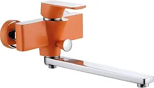 Смеситель для ванны с длинным изливом D&K Berlin Kunste оранжевый/хром DA1433313 Смеситель для ванны с длинным изливом D&K Berlin Kunste оранжевый/хром DA1433313, 3