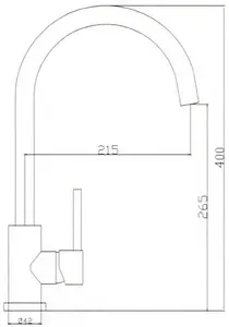 Смеситель для кухни Swedbe Selene нержавеющая сталь 7441, 2