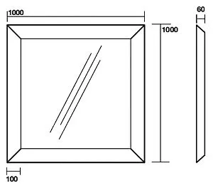 Зеркало Kerasan Retro 100 серебро 736402 Зеркало Kerasan Retro 100 серебро 736402, 2