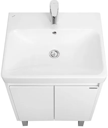 Тумба-умывальник Aquaton Сканди Doors 55 белый матовый/белый глянец 1A2788K0SD010