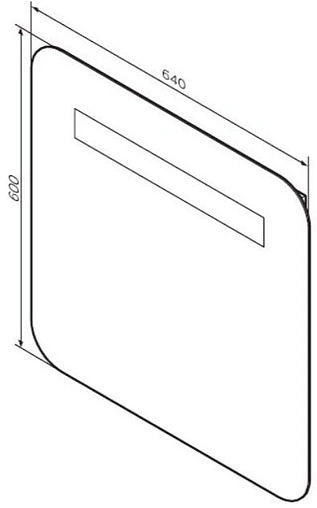 Зеркало с подсветкой Am.Pm Like 64 M80MOX0641WG