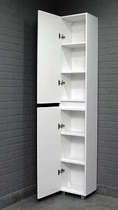 Шкаф-пенал напольный Айсберг Норма 35 белый DA1645P, 4