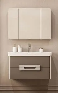 Шкаф-зеркало Aquaton Ар-Деко 85 кашемир 1A280602DD6E0, 5