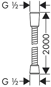 Шланг для душа Lemark Turn-Free 200см чёрный матовый LE8024S-Black, 2