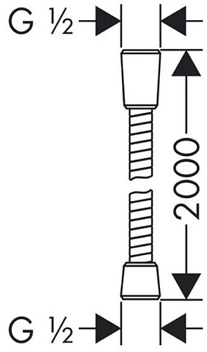 Шланг для душа Lemark Turn-Free 200см чёрный матовый LE8024S-Black