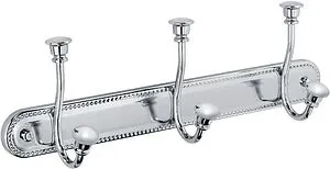 Планка с 3-мя крючками Fixsen Adele хром FX-55005-3, 1