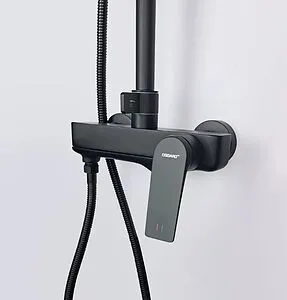 Душевая система со смесителем для ванны Osgard Solen Black чёрный матовый 58050 Душевая система со смесителем для ванны Osgard Solen Black чёрный матовый 58050, 5