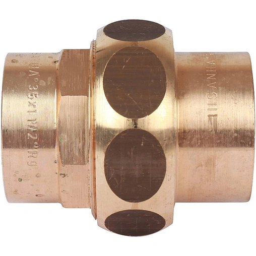 Американка пайка прямая (плоское уплотнение) 42мм Sanha 4330 1433042