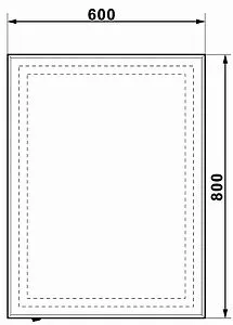 Зеркало с подсветкой Continent Пронто Люкс белый ЗЛП154, 2
