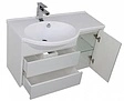 Тумба-умывальник подвесная Aquanet Лайн 90 L белый 00164936+00165033
