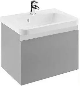 Тумба под умывальник подвесная Ravak 10° SD 65 серый/белый X000000737, 1