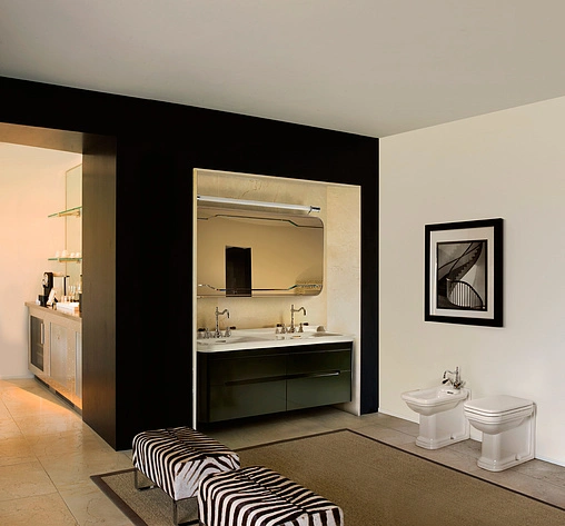 Унитаз приставной Kerasan Waldorf белый 411801