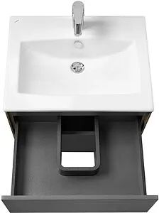 Тумба-умывальник подвесная Aquaton Сохо 60 графит софт/дуб веллингтон 1A2580K1AJA00 Тумба-умывальник подвесная Aquaton Сохо 60 графит софт/дуб веллингтон 1A2580K1AJA00, 5