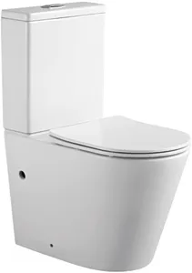 Унитаз-компакт безободковый Aquatek Вега белый AQ2904-00, 1