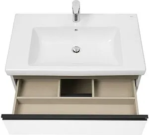 Тумба-умывальник подвесная Roca Domi 80 белый/чёрный матовый A857459806+ Тумба-умывальник подвесная Roca Domi 80 белый/чёрный матовый A857459806+, 5