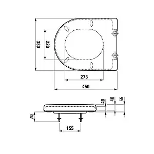 Крышка-сиденье для унитаза с микролифтом Laufen Pro белый 8.9195.1.300.003.1, 3
