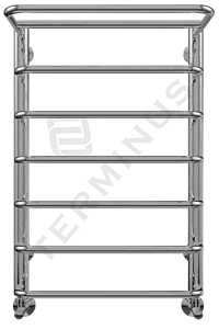Полотенцесушитель водяной лесенка Terminus Полка П7 450х696 полированная сталь 4670030723154, 1