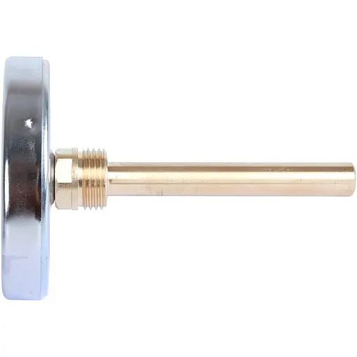 Термометр биметаллический Stout 80мм 120°С гильза 100мм ½&quot; SIM-0001-801015