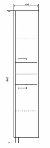 Шкаф-пенал напольный Comforty Марио 40 сосна лоредо 00003121676CF